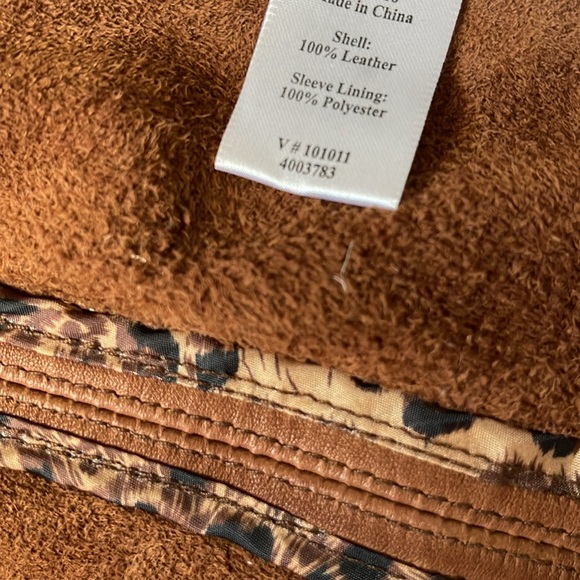 Genuine leather, Coldwater Creek ladies midweight jacket - Picture 6 of 10